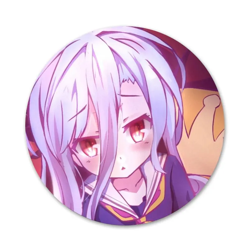 58 мм Аниме игры без жизни значок брошь заколка аксессуары для одежды рюкзак