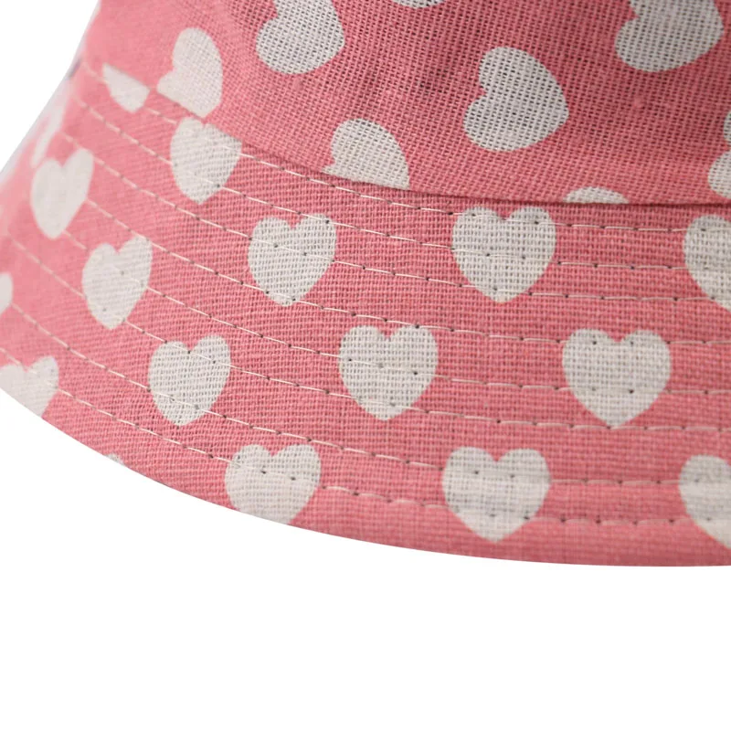 FOXMOTHER Новинка Реверсивный розового цвета с принтом любящее сердце ведро Шапки