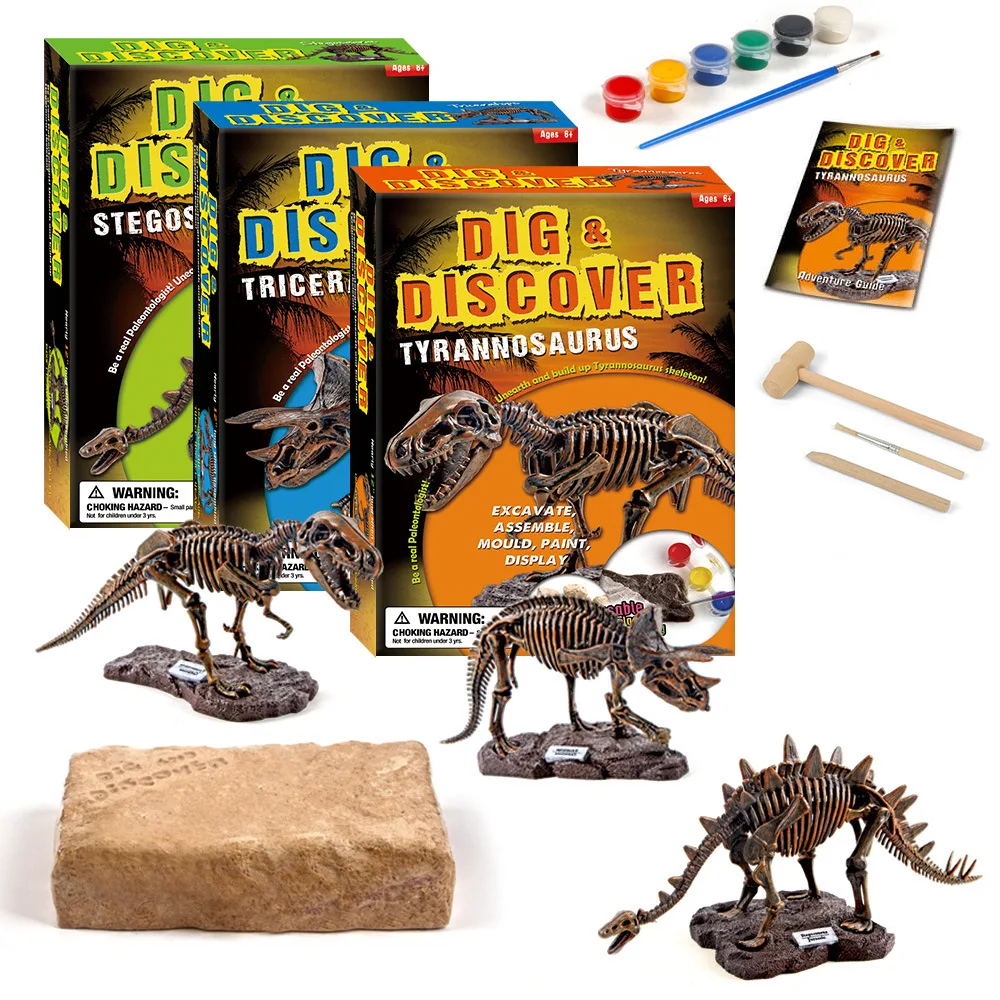 

Dinosaur Bones Educational Toys for Children Mining Toy Sets Biology Benefits Anatomy Model Tyrannosaurus Rex Brachiosaurus