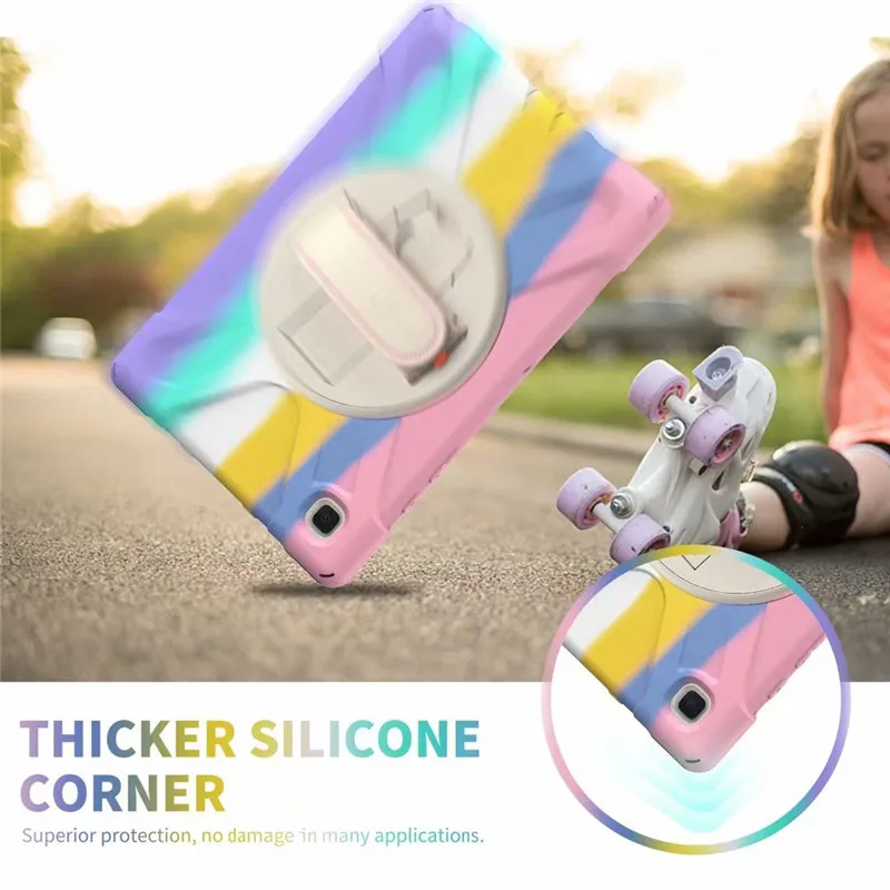 

HTMOTXY For Samsung Galaxy Tab A7 10.4 SM T500 T505 Case 360 Smart Rotation Case For Samsung Galaxy Tab A 8.0 2019 SM T290 T295