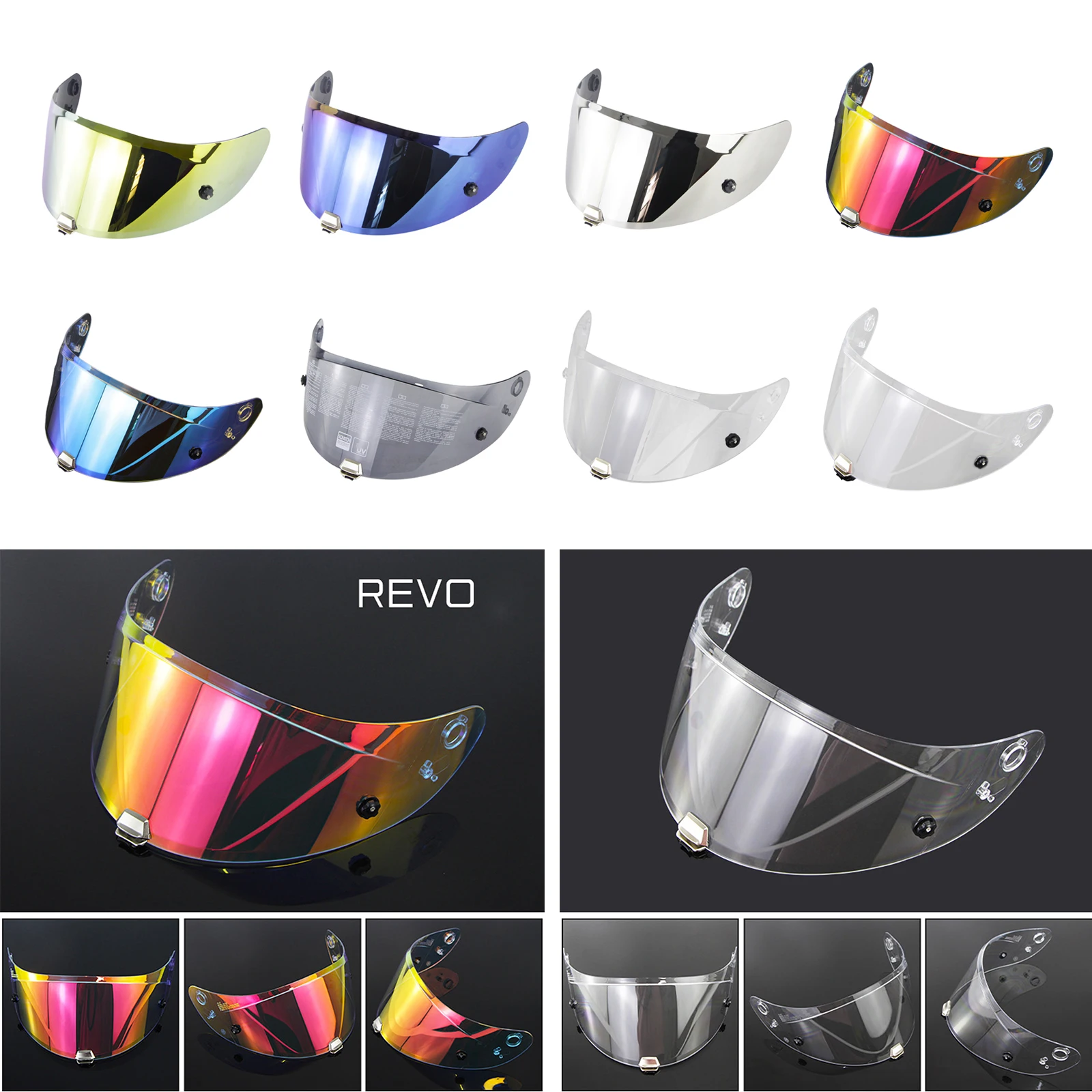 

Helmet Visor Lens UV Protection Night Safe for HJ-26 RPHA11 RPHA70 PC Visor Lens