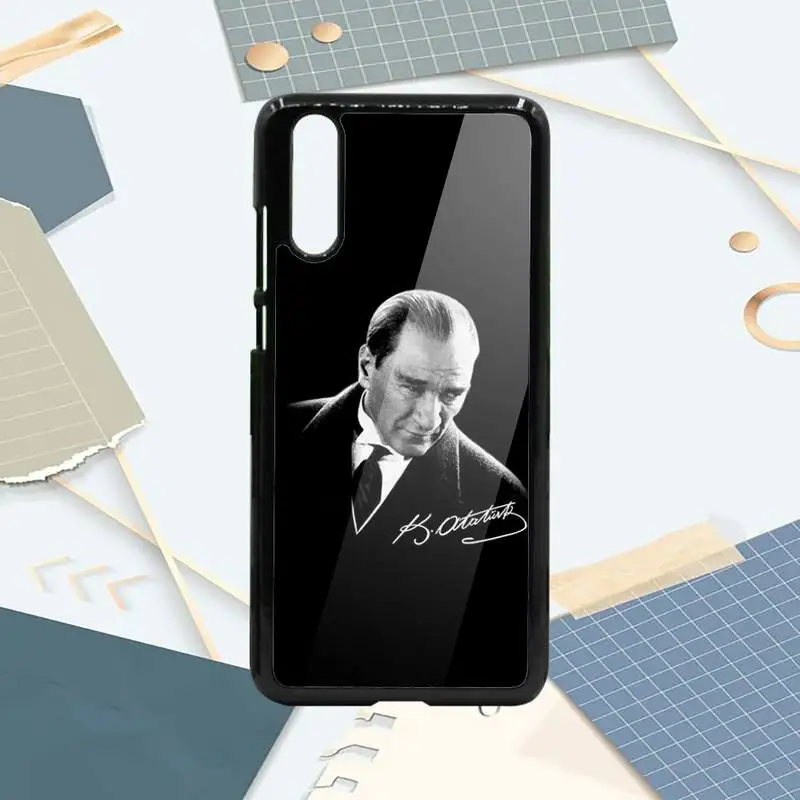 

Turkey Mustafa Kemal Ataturk leader Phone Case PC For Samsung galaxy S note 8 9 20 10 e lite2019 plus pro ultra