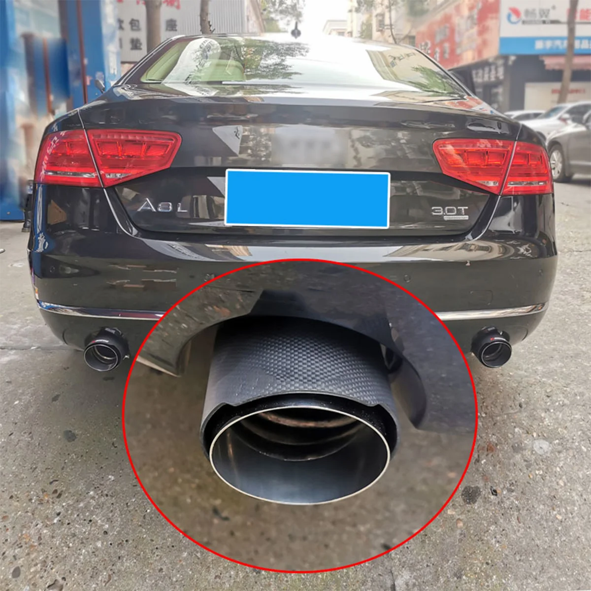 Высококачественная выхлопная труба из углеродного волокна и нержавеющей стали