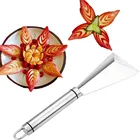 1 шт. инструмент для резьбы по фруктам треугольный кухонный слайсер для овощей нескользящее лезвие для резьбы высококачественный материал из нержавеющей стали 430