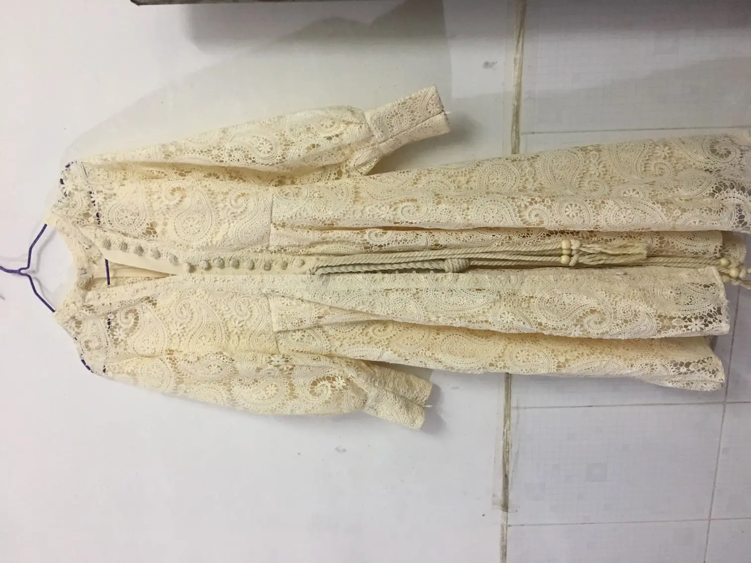 

A Line lace Elegant Hollow Out Women Dresses Boho Lantern Long Sleeve High Waist Bandage With Vest Midi White And Black Female