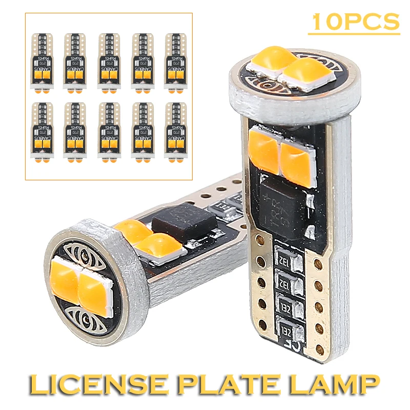 

Новое поступление 10 шт 12В 2Вт T10 Amber Canbus 6SMD светодиодный лампы 194 168 автомобиля, на танкетке, с боковой светильник Купол лампы противотуманных ...