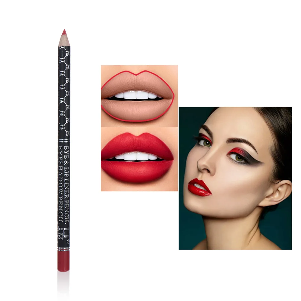 Матовый карандаш для бровей 22 цвета стойкий Водостойкий губ гладкий цветной шелк