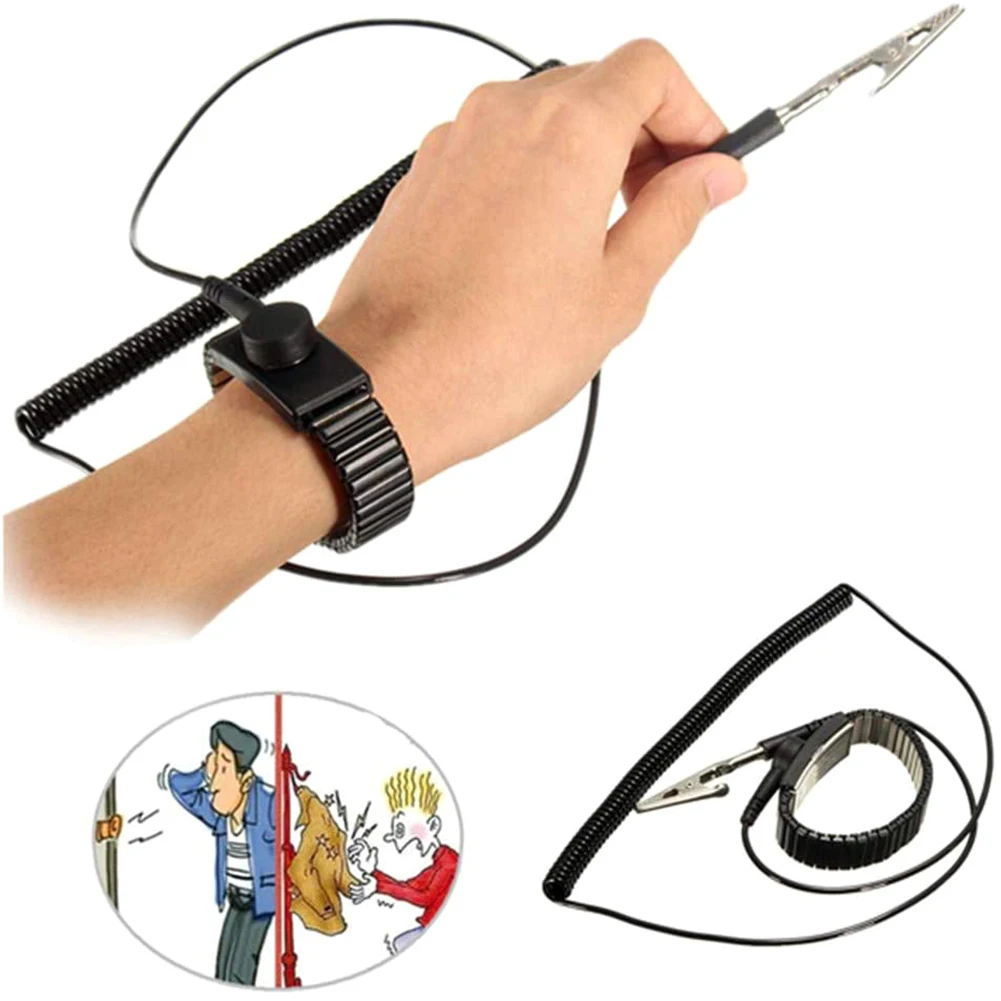 Антистатический ремешок многоразовый антистатический металлический