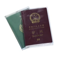 waterproof dirt travel passport cover wallet transparent clear id card passport holder purse business credit card holder case