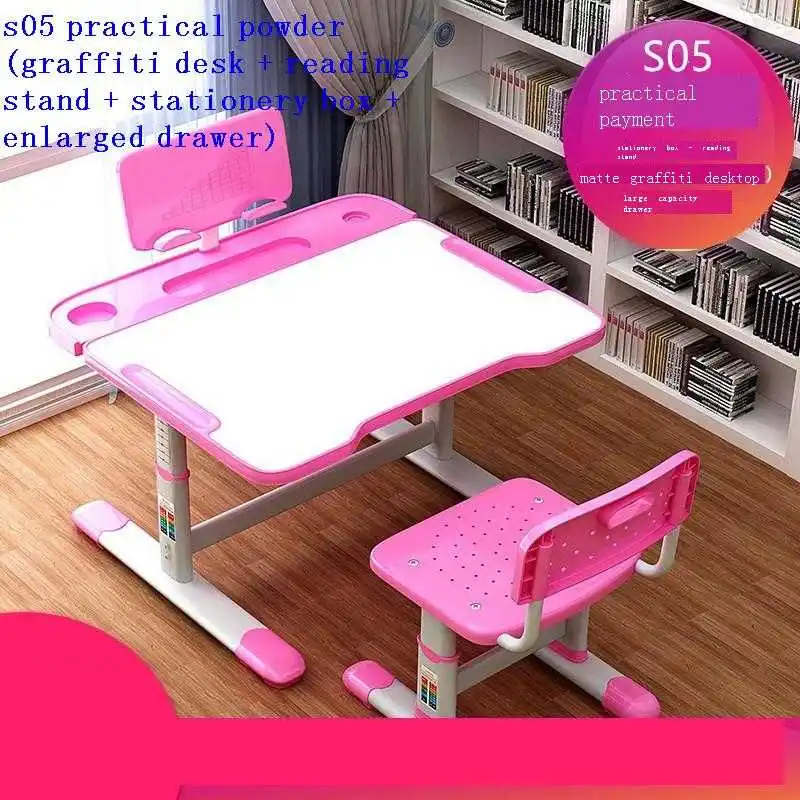 

Письменный стол для детей, регулируемый стол и стул для малышей, детский стол для учебы