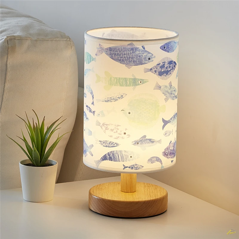 Скандинавский деревянный светодиодный светильник прикроватный декоративный