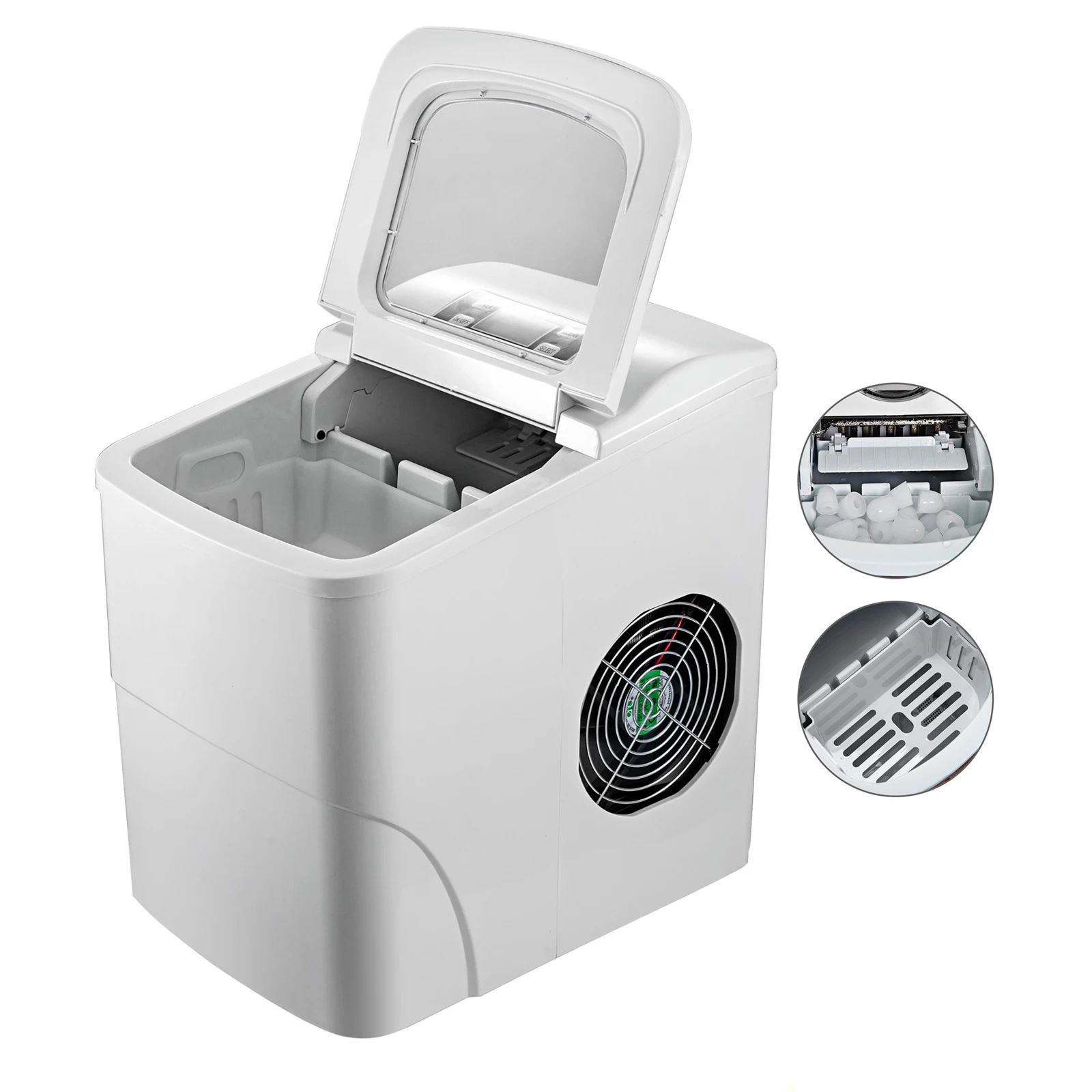 売る ポータブルアイスメーカー液晶画面カウンターチューブ製氷機2アイスサイズで選択アイススクープ