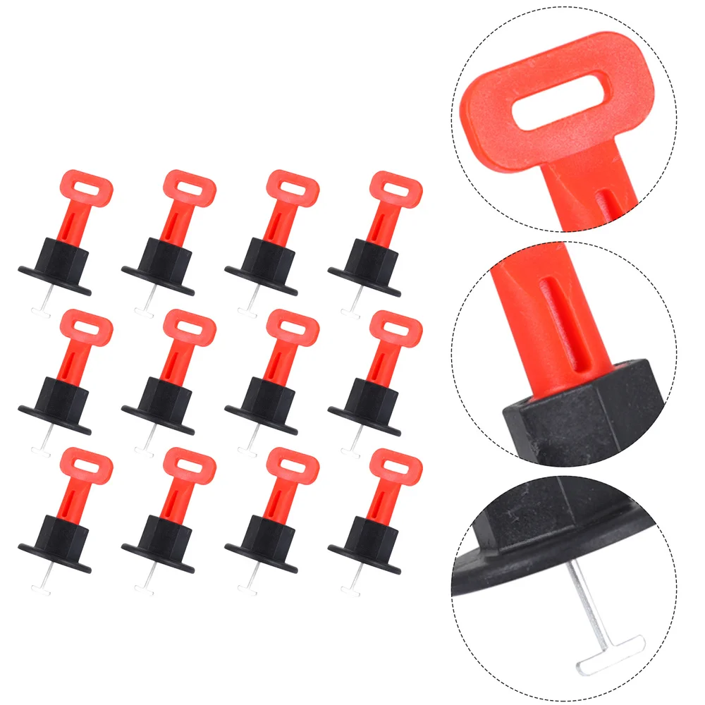 

50pcs Manual T-type Floor Ceramic Tile Leveler Wall Tile Positioning Regulator