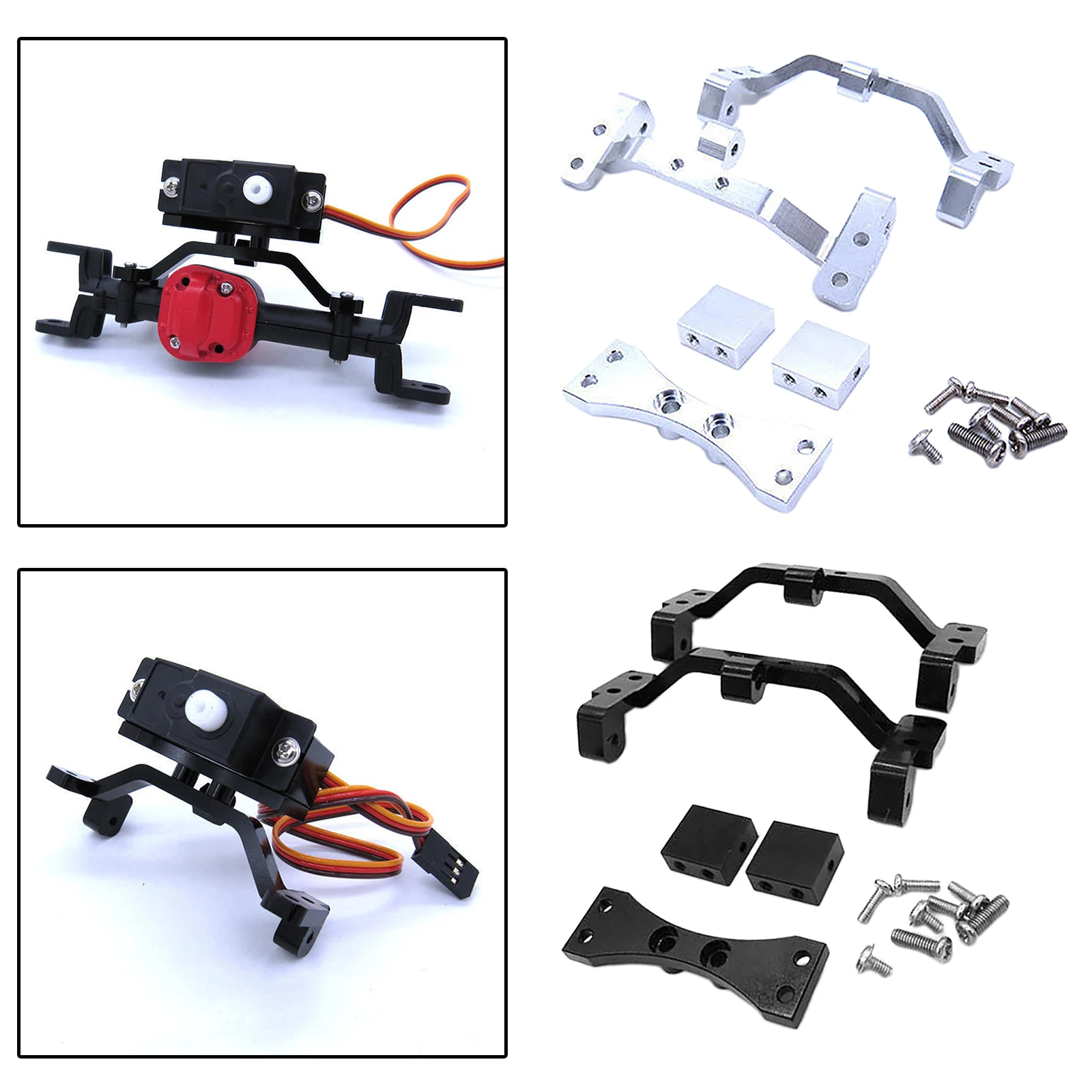 

Aluminum Pull Rod Base Seat Servo Fixed Mount Upgrade Spare Part for MN D90 D91 D96 D99S 1/12 RC Car Truck Crawler