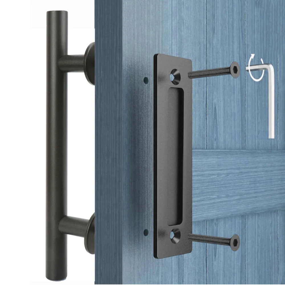 Деревянная дверная ручка Pull утопленный для межкомнатной двери раздвижной сарай