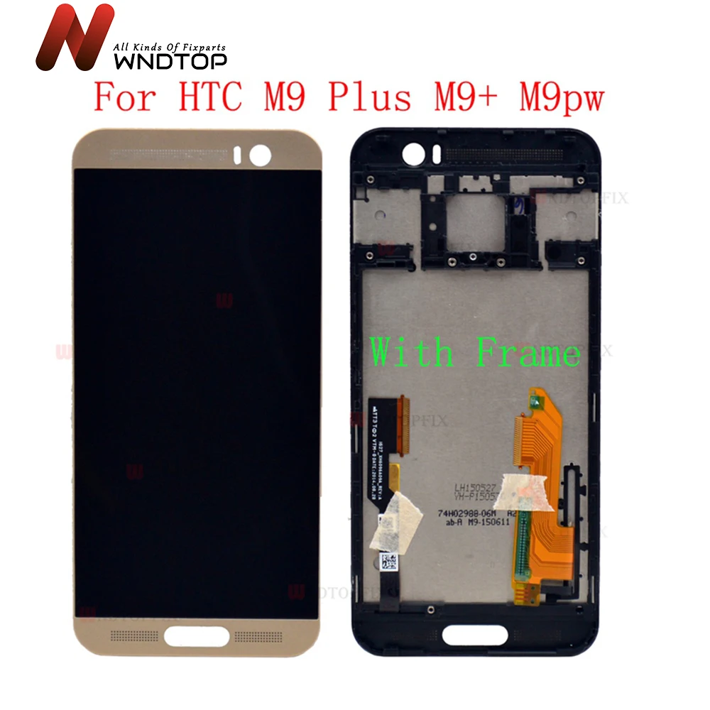 

In Stock 5.2"Inch LCD For HTC M9 Plus M9+ M9pw 100%Tested LCD Display Touch Screen Digitizer Assembly With Frame Replacement