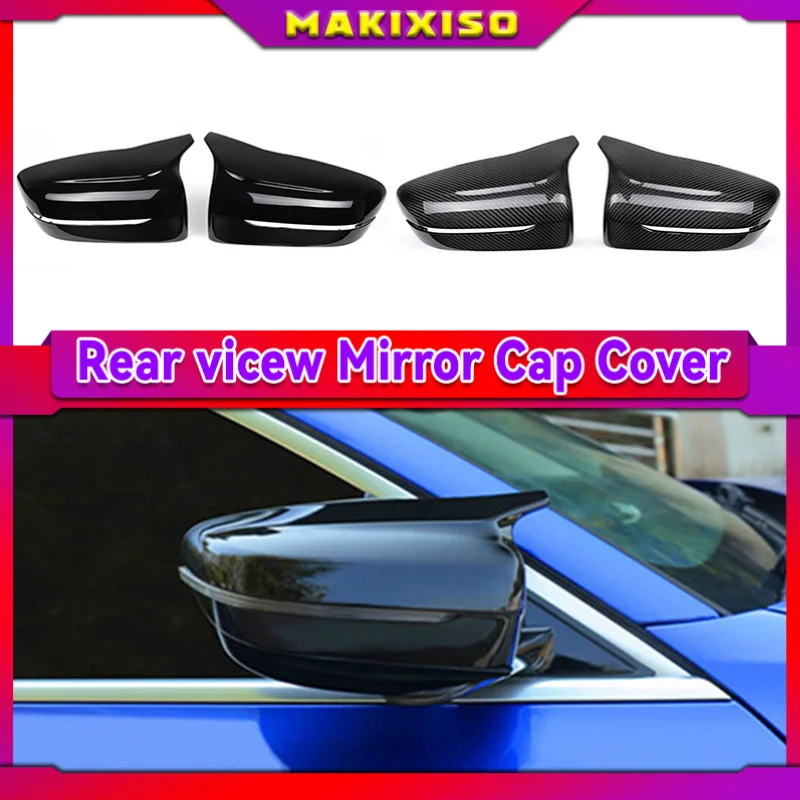 

High Quality Horn Shape Rearview Mirror Cover Caps Side Mirror Covers 2pcs M Style for BMW G30 G38 GT G11 G12 2016-2018 for LHD