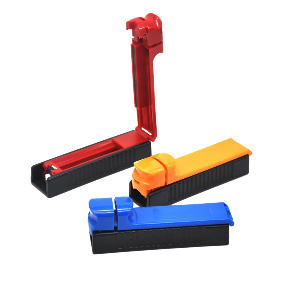 Универсальная пластиковая курительная трубка, ручная Зажигалка для сигарет, мини круглая головка, ручная дымовая машина для стандартных сигарет