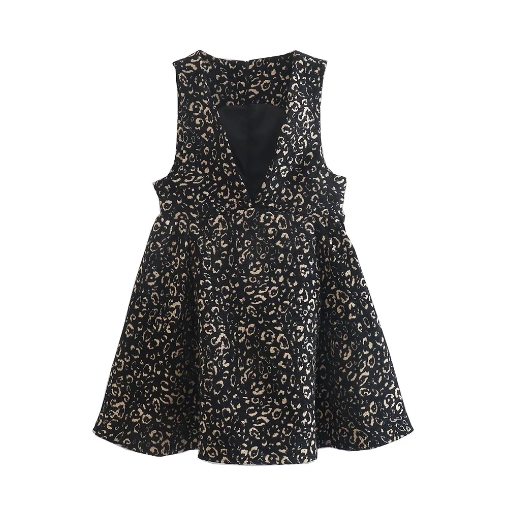 

XIKOM Spring Dresses For Women 2022 Print Dresses For Women Casual Sleeveless Tweed Dress Women High Street Slim Mini Dress