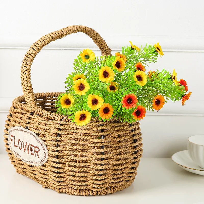 

Artificial Flower 5 Prongs Fragrant Chrysanthemum Engineering Gardening Flower Arrangement DIY Home Hotel Decoration Fall Decor