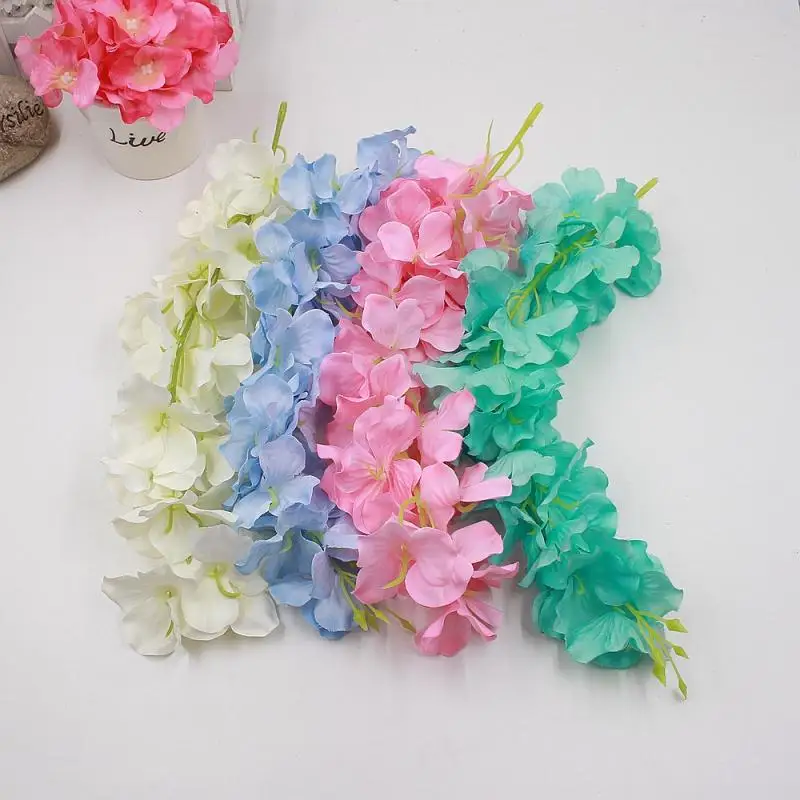 1PC Silk Wisteria Flowers White Hanging Flower For Decor Artificial Plants Wedding Party Wall Decoration DIY Home | Дом и сад