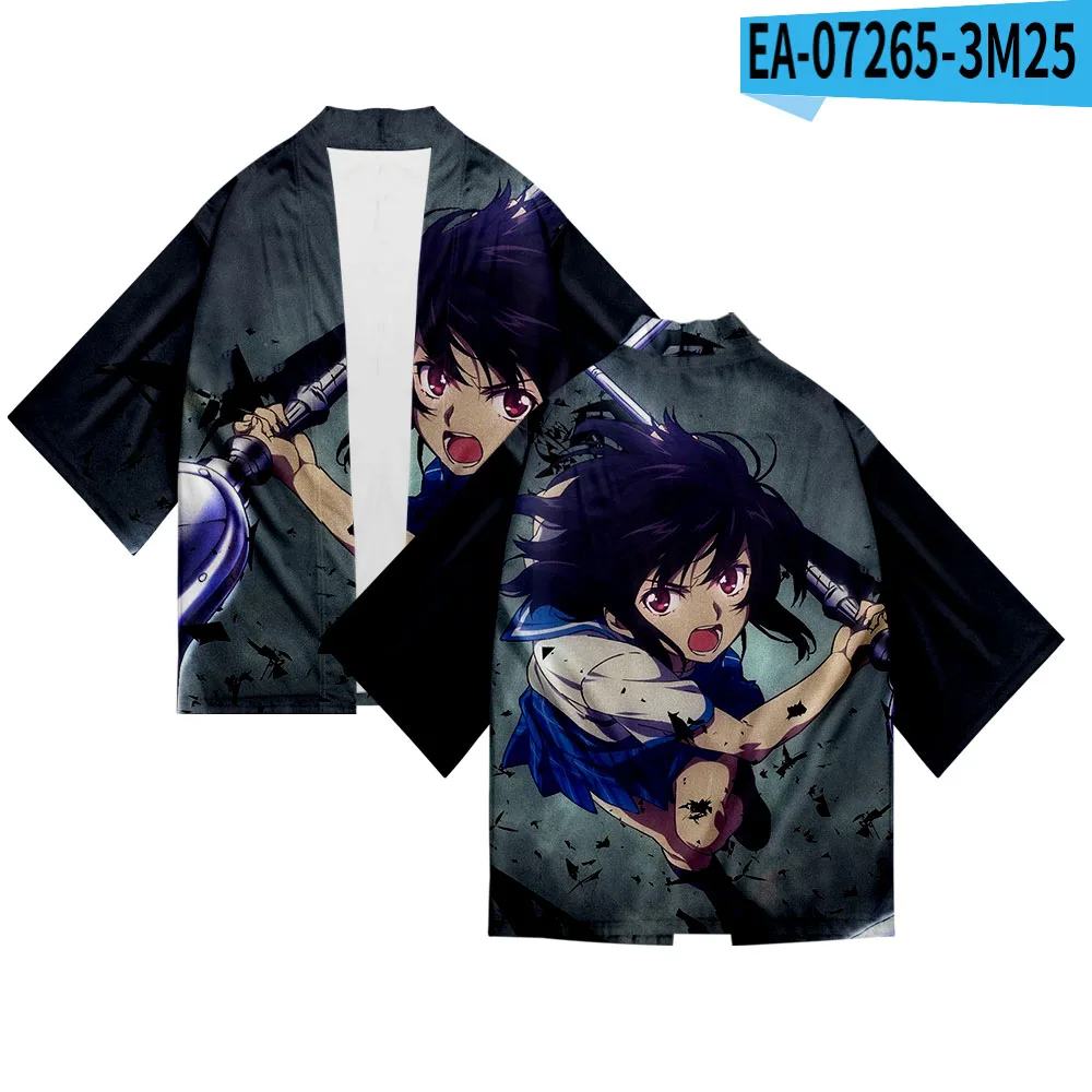

Anime strike the blood japan kimono haori yukata kimono cardigan summer casual short sleeve streetwear cardigan shirt men kimono