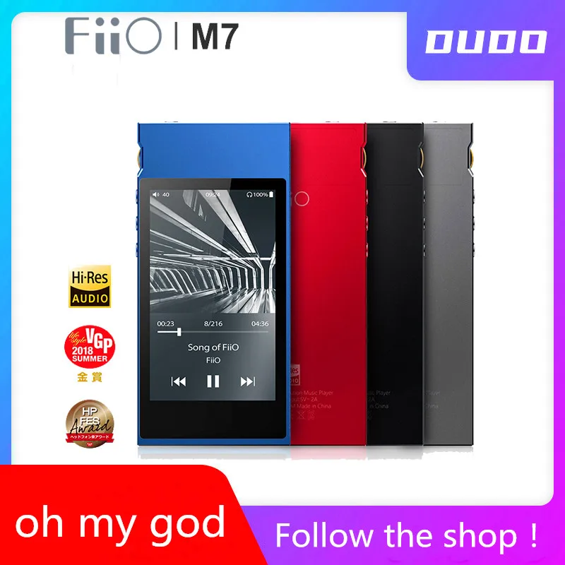 Музыкальный плеер FiiO M7 с высоким разрешением аудио без потерь MP3 Bluetooth4.2 aptX HD LDAC