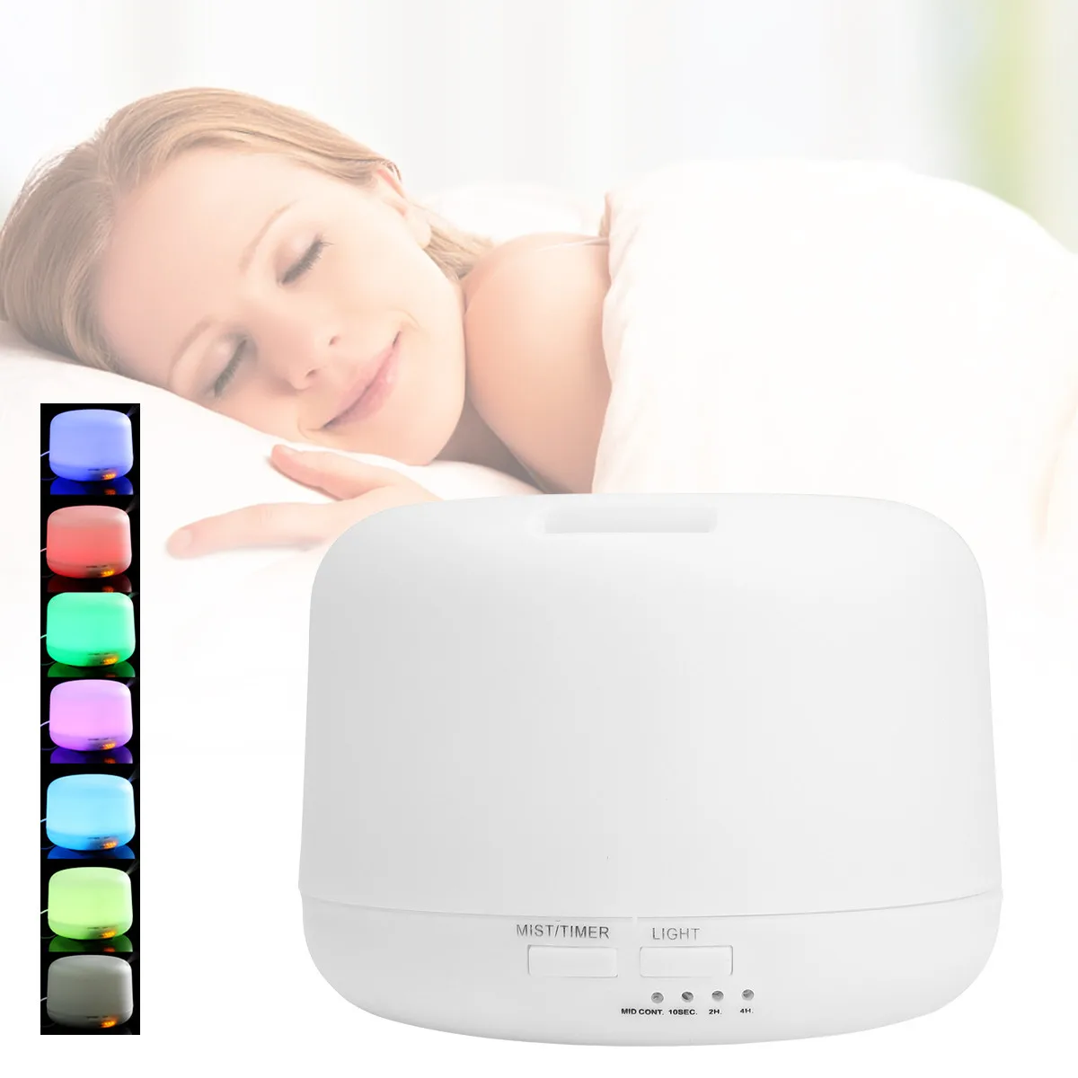 

Ультразвуковой увлажнитель воздуха, 300 мл, аромадиффузор с 7 цветными лампочками, Электрический аромадиффузор для ароматерапии и эфирных ма...