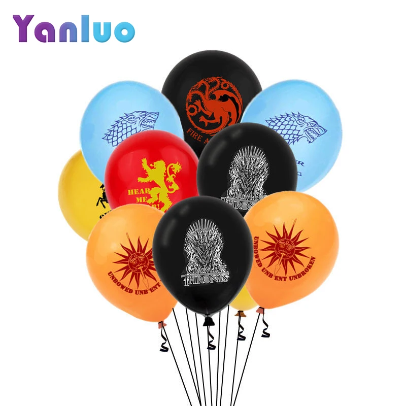 10 шт. 12 дюймов вечерние латексные шары Игра престолов украшения для дня рождения