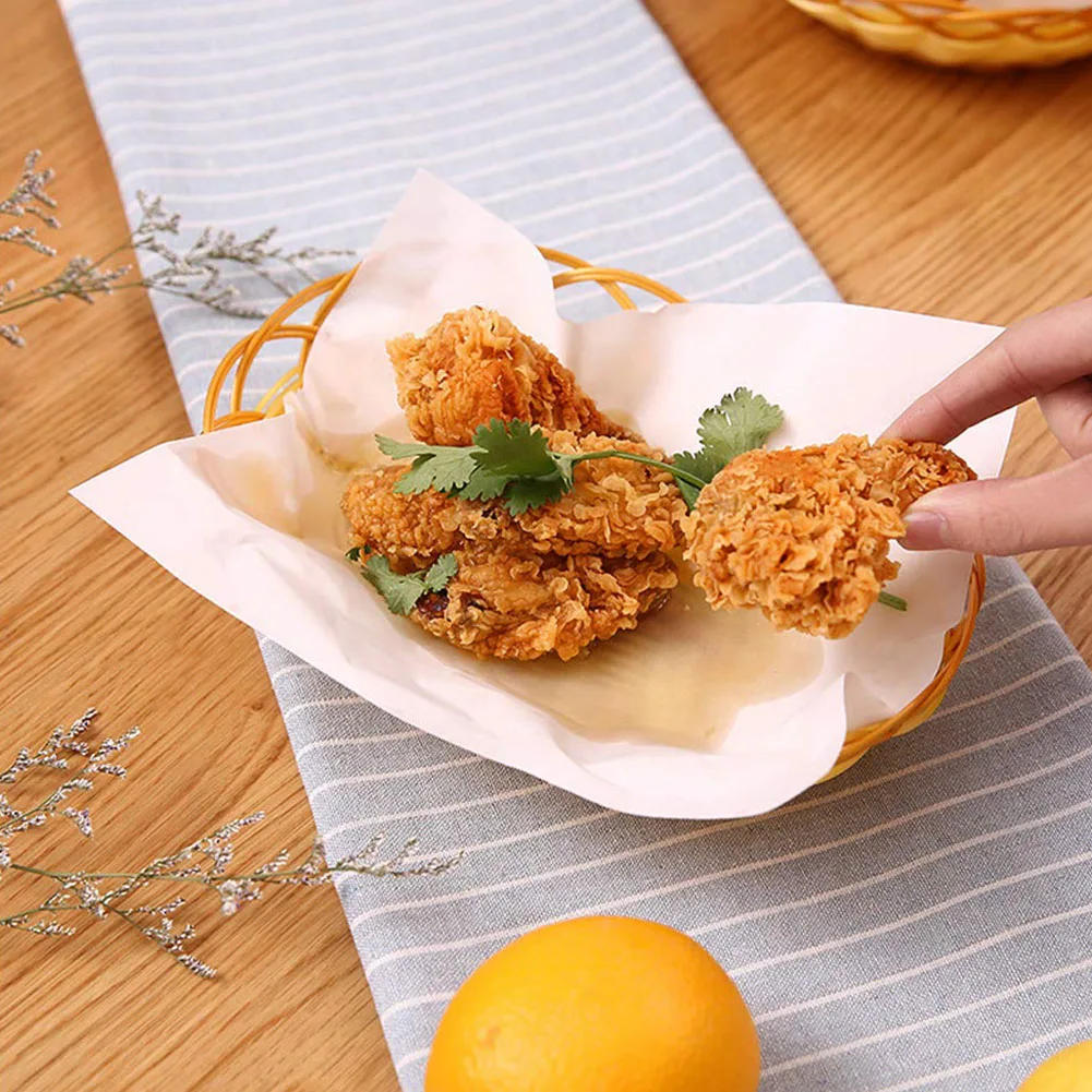 50 листов/пакет кухонная бумага Tempura маслопоглощающий лист для слива глубоко