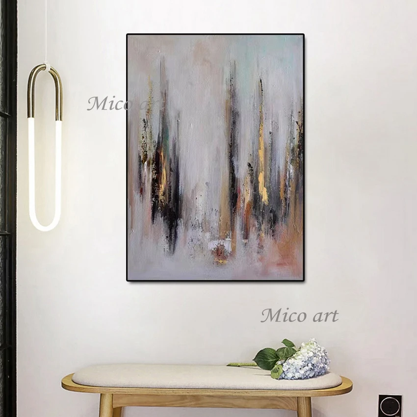 New Abstract Design Canvas Oil Painting 100% Hand Painted Wall Decor Acrylic Art Unframed Paintings Large Size For Bedroom | Дом и сад