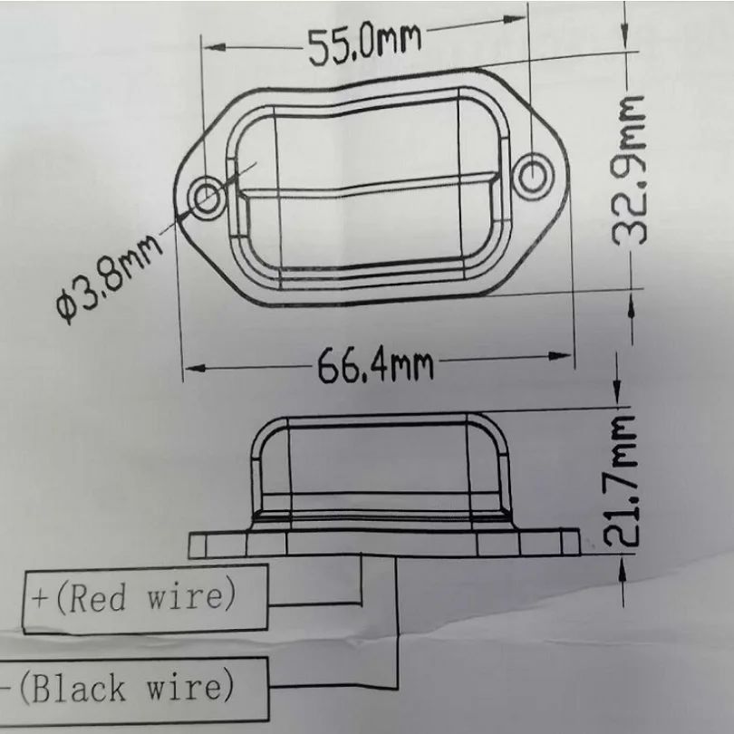 2 шт. светодиодные фонари для номерного знака Автомобильная дверная индикаторная