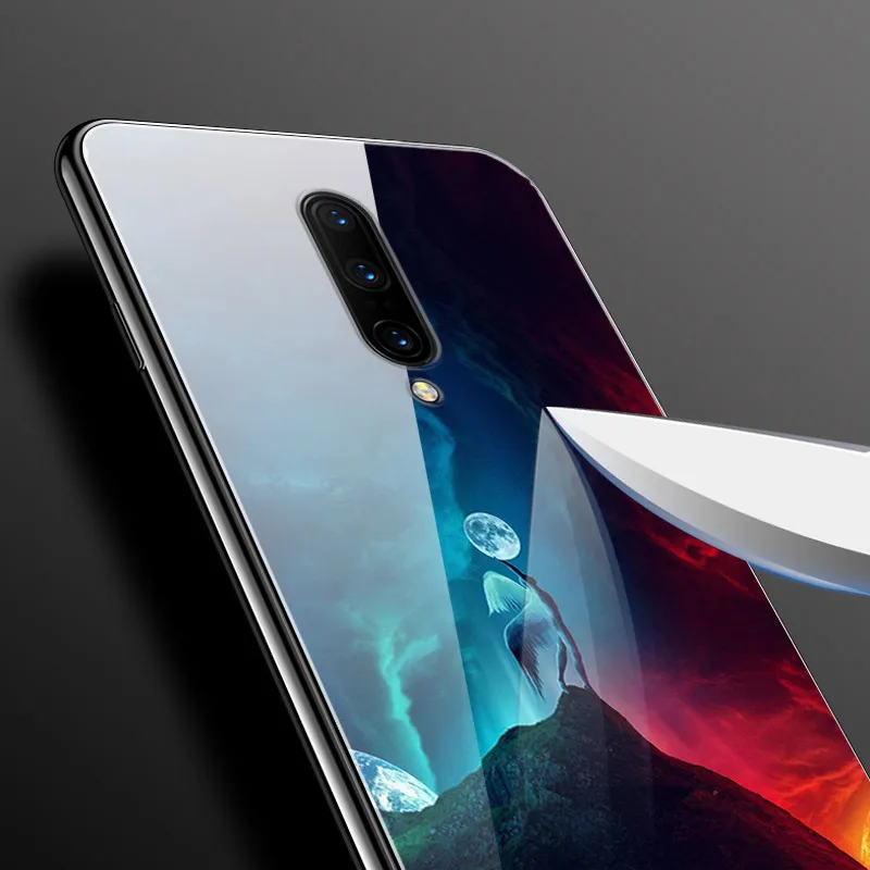 glass case for oneplus 7 7t pro 5t 5 3 3t one plus 6t 6 oneplus7 case hard pc glass case for oneplus 7 t pro phone cover shell free global shipping