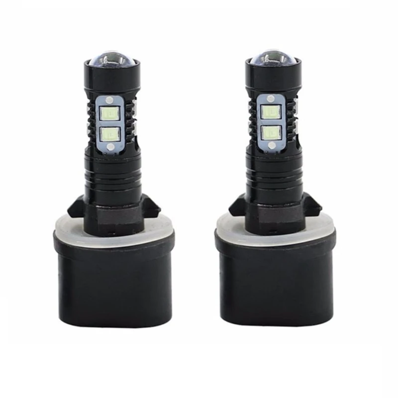 

Extremely Bright Max 50W High Power 880 Fog Light Bulbs for DRL or Fog Lights For Car Truck Trailer RV 8000K 10LED-/Jones-03