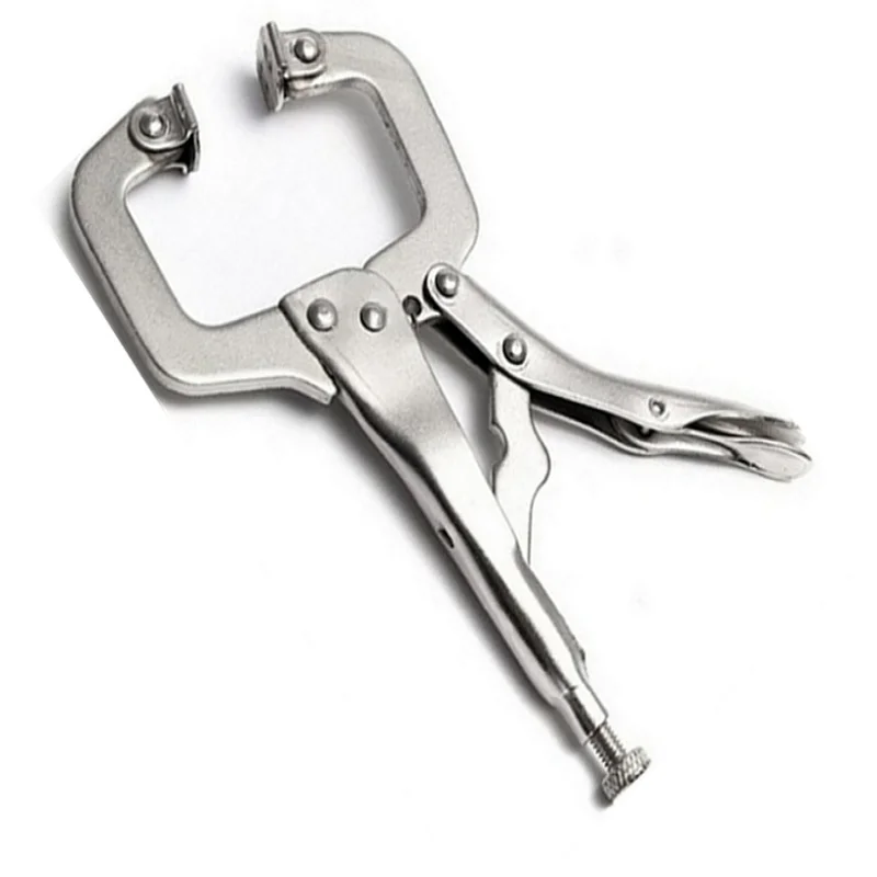 

C Clamp Weld Clip Woodwork Tenon Locator Grip Vise Lock Jaw Swivel Pad Wood Fix Plier Pincer Tong Work Alloy Steel Hand Tool