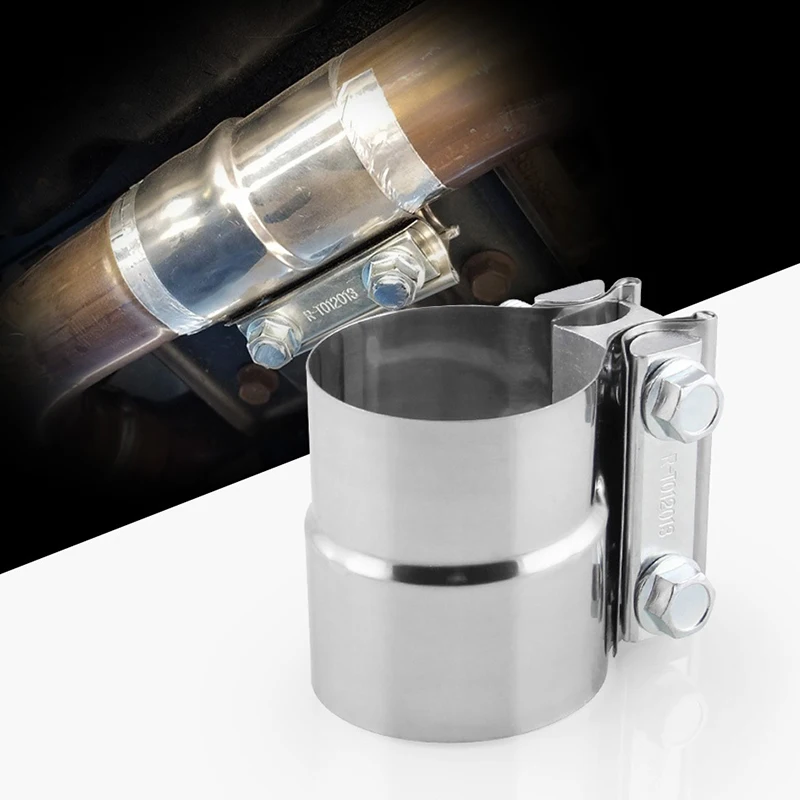 

Stainless Steel Joint Band Clamp U-shaped Universal Exhaust Pipe Clamp High Temperature Resistance Car Styling