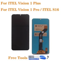 6 6 for itel vision 1 plus vision 1 pro lcd display touch screen digitizer assembly for itel s16 screen repair kit