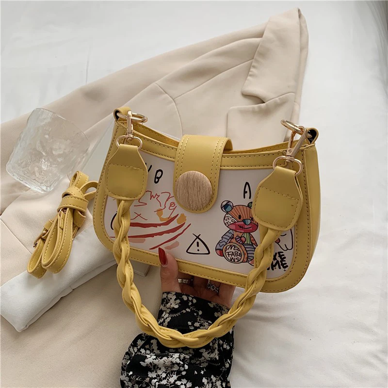

Crossbody Female Women's Bag 2021 Messenger Korean Summer Designer Quality Soft Beach Bolsas Shoulder Bags For Women Handbags