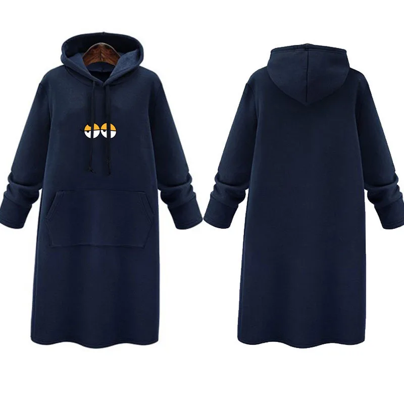 

2021 New Fashion Loose Long Sleeve Korean Velvet Women's Autumn and Winter Large Medium Dress