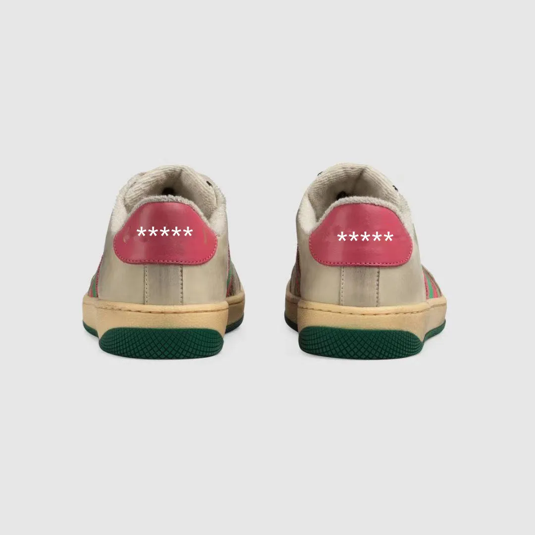 

2021 New Fashion Girls Boys Dirty leisure Flat Brand Dirty Green shoes 26-35