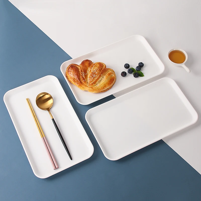 Креативное прямоугольное блюдо в скандинавском стиле поднос для хранения