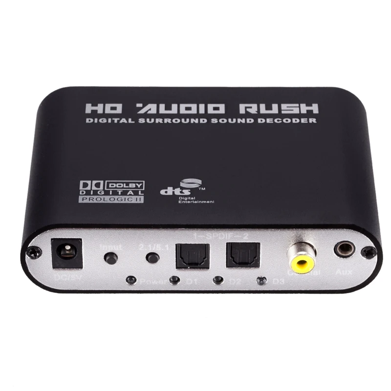 5 1 CH аудио декодер SPDIF коаксиальный к RCA DTS AC3 цифровой усилитель аналоговый