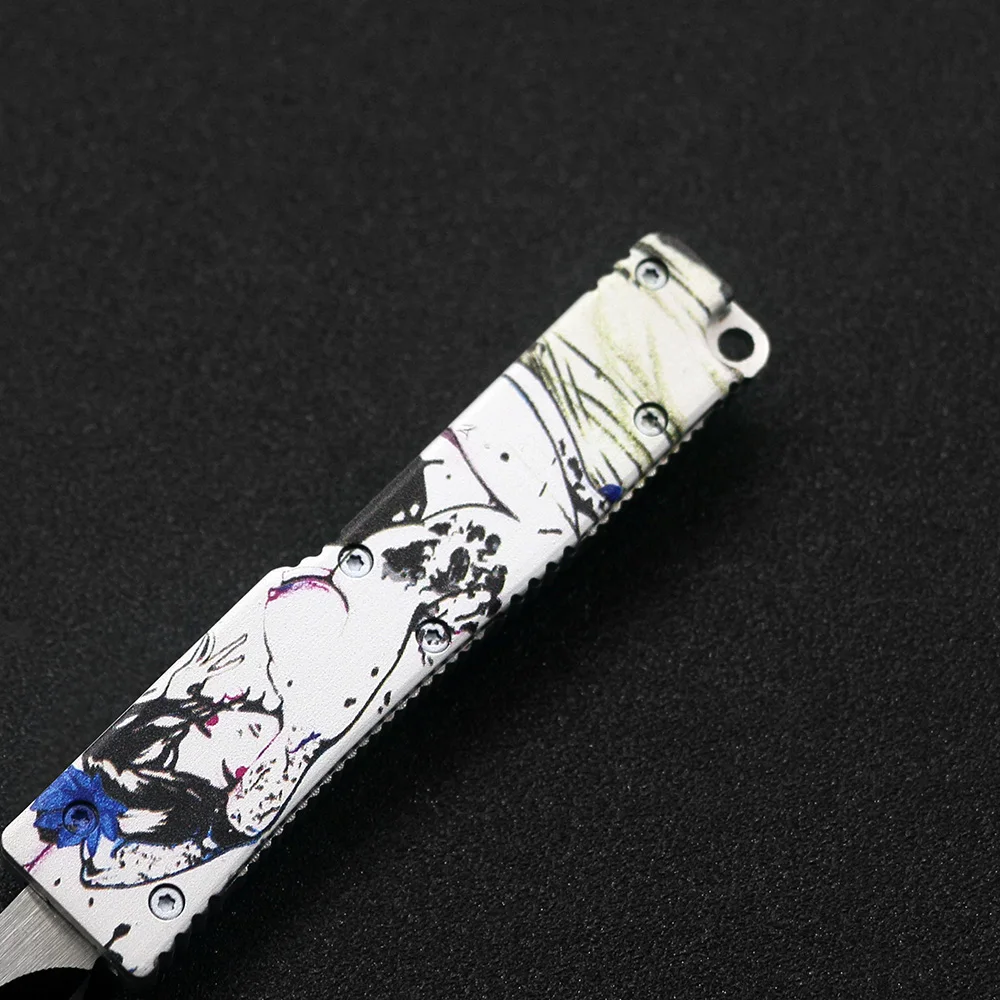 SF Mini OTF портативный Открыватель для писем серебряное кольцо ключей орнамент 440