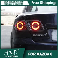 for car mazda 6 tail lamp 2004 2012 led fog lights drl day running light tuning car accessories mazda6 tail lights