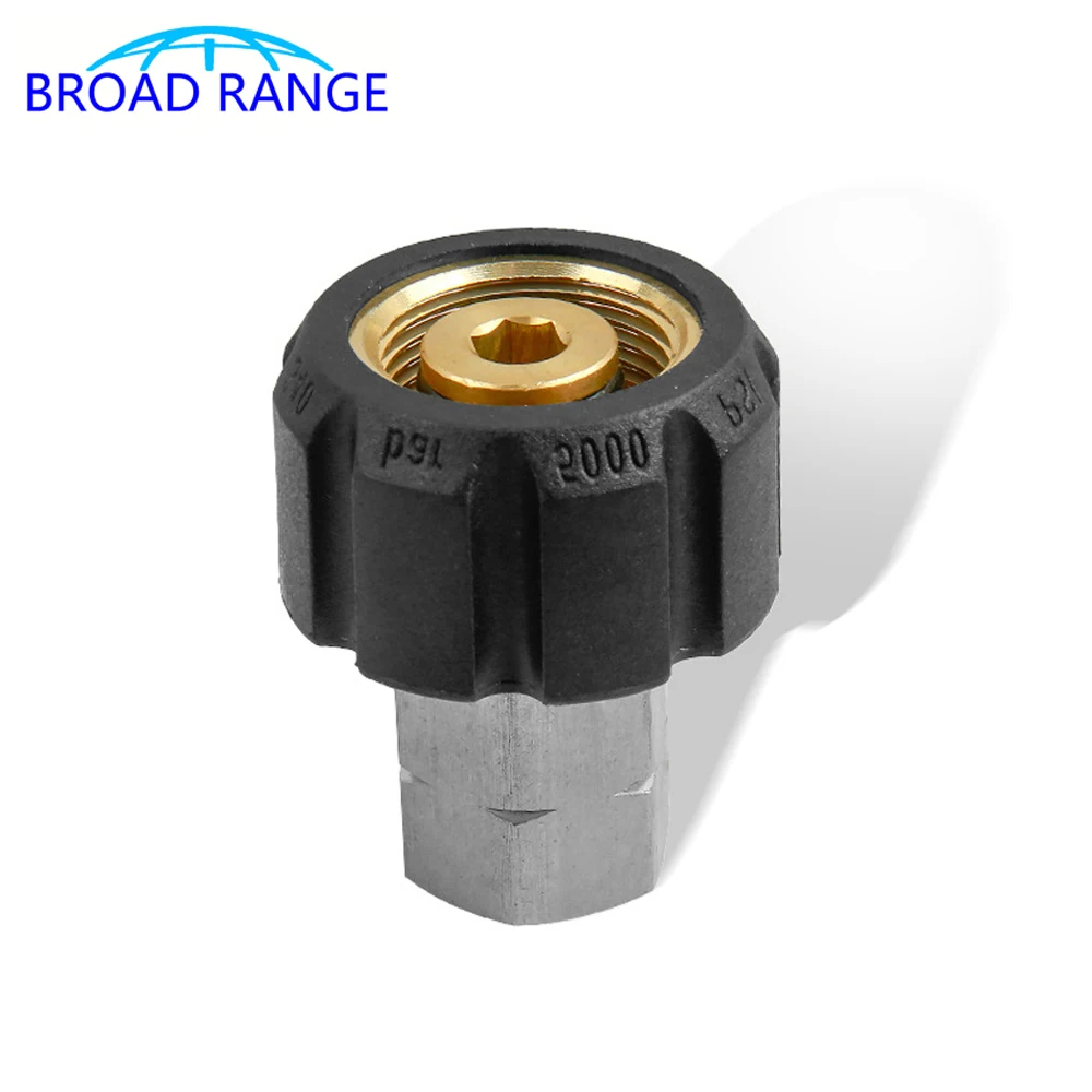 High Pressure Washer M22-14（15）to NPT1/4 Adaptor For Karcher HDS Gun Hose  Joint Car Wash Adaptor