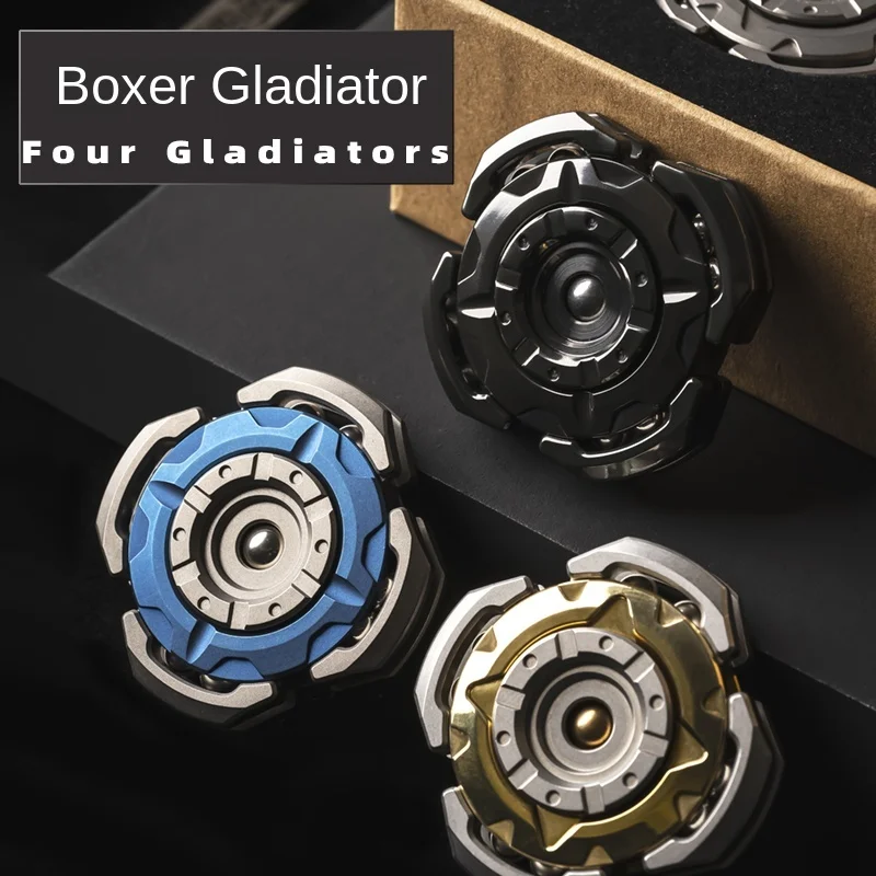 

Four Gladiator Knight Fingertip Gyro Ring Gyro KTS Tooth Burst EDC Adult Pressure Relief Toy