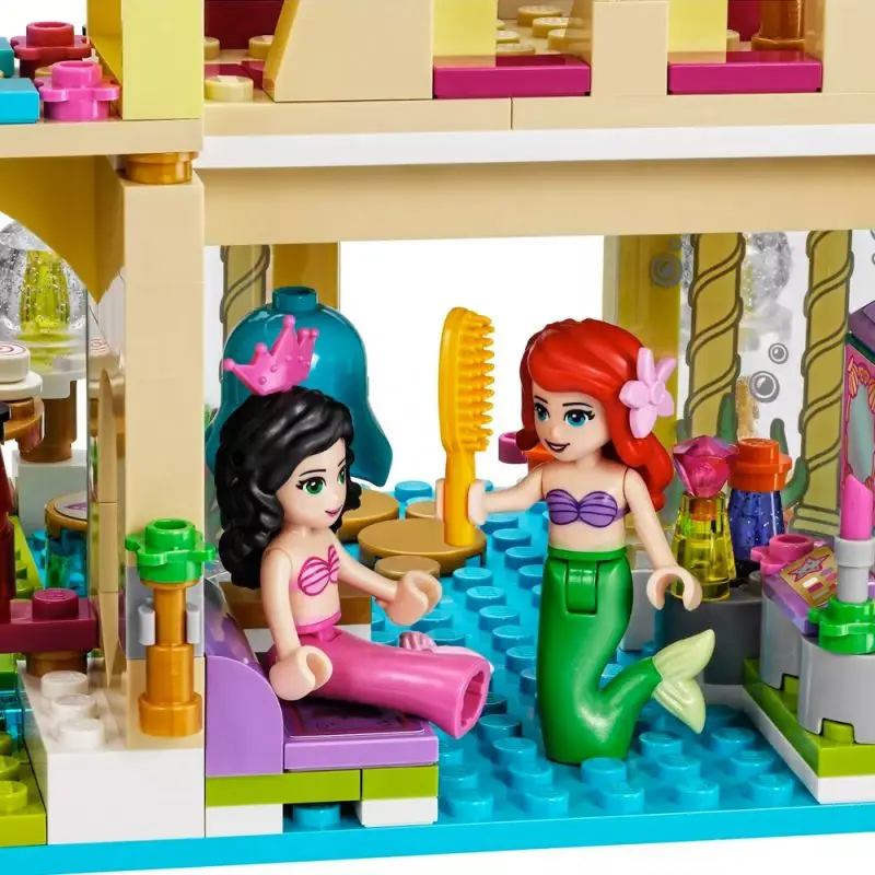 Новинка Disney BELA Ariel спальная красавица принцесса спальня модель замка наборы