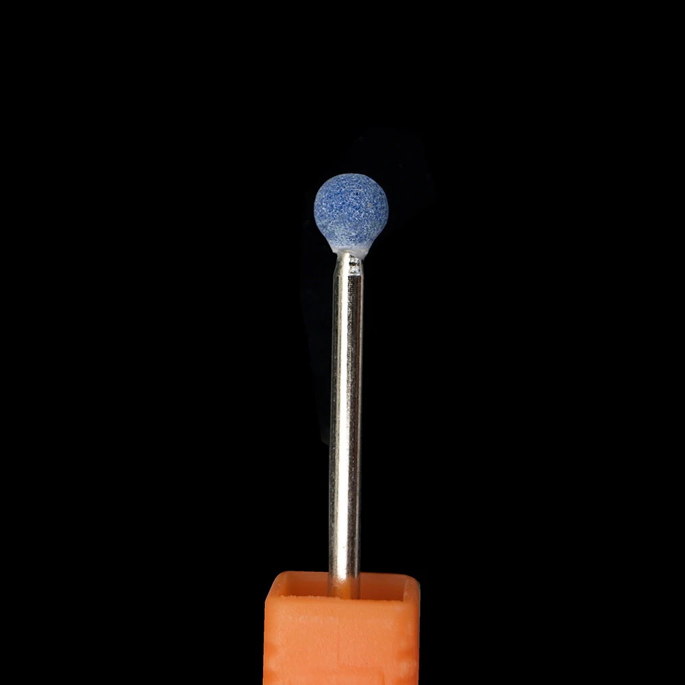 1pcs Blue Corundum Nail Drill Bits 3/32" Rotary Ceramic Stone Burr Cutters for Manicure Nails Accessories Tool | Красота и