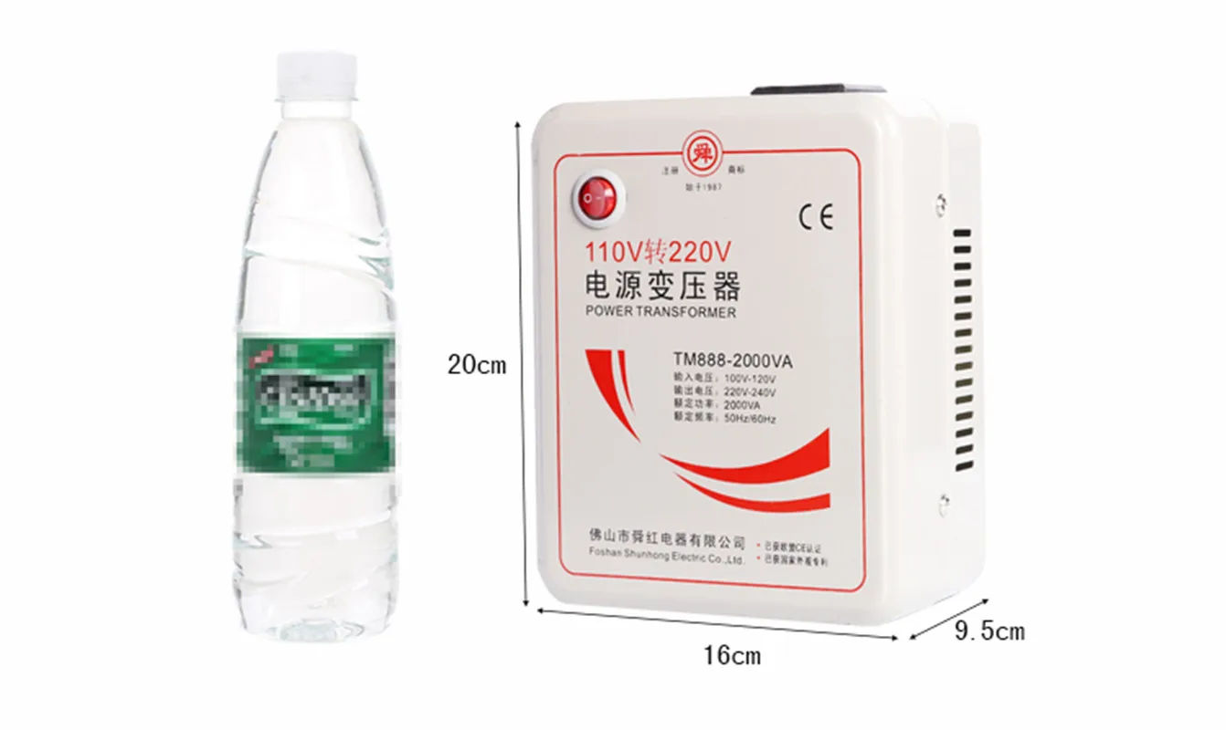 Новое поступление TM888-2000VA 2000 Вт Мощный трансформатор 220 в поворот 110 В до бытовая