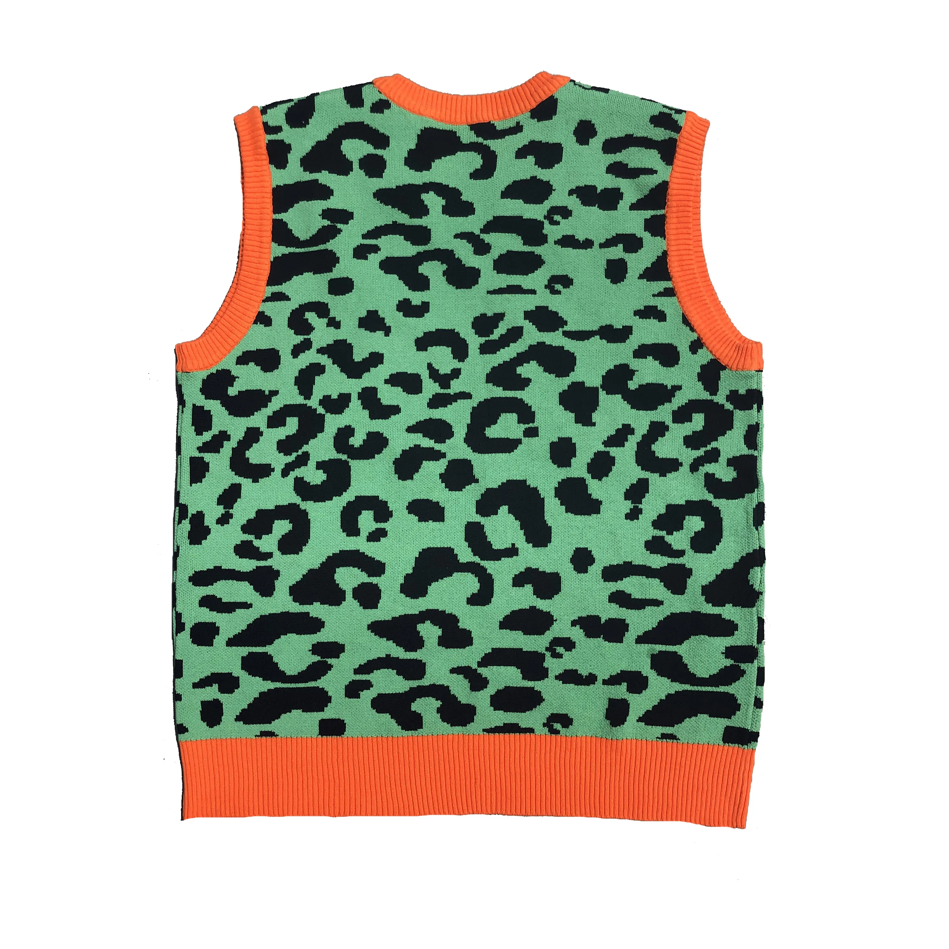 New leopard men Luxury golf Camouflage Le Fleur Tyler The Creator Knit Casual Sweaters Vest sleeveless Asian Size Drake #M14 | Мужская